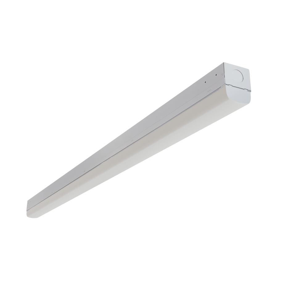 Reno Sabre - 8FT ECO Linear Strip - Selectable Wattage 40/60/80W - Selectable CCT 3500/4000/5000K - 120-347V - White Finish | RENO-LSN8-DV-MW-MCCT-ECO