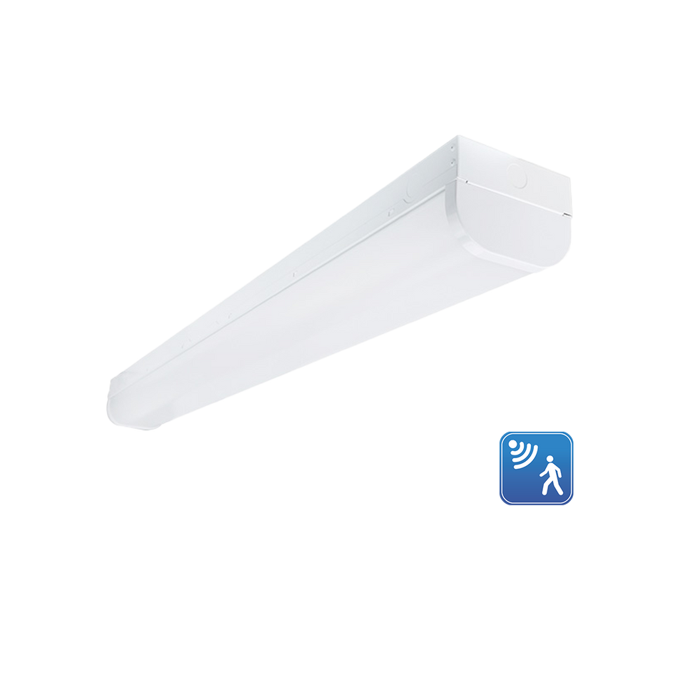 Reno Helios - 4FT ECO WRAP AROUND FIXTURE with Integrated Microwave Sensor - Selectable Wattage 30/40/50W - Selectable CCT 3500/4000/5000K - 120-347V - ... | RENO-HWR4-DV-MW-MCCT-MS-ECO
