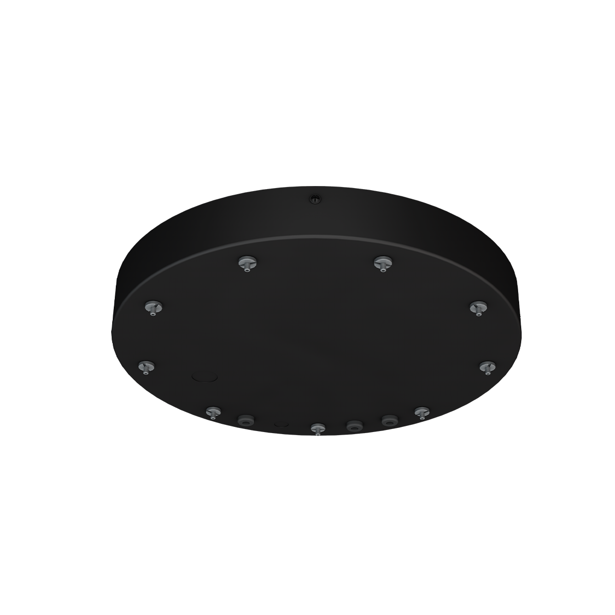 Reno Aurora - Canopy Kit for the Architectural Ring Fixture Suitable for mounting three fixtures - Includes the Cable Gripper, Ceiling Bracket, and Driver Bracket — Color: Black