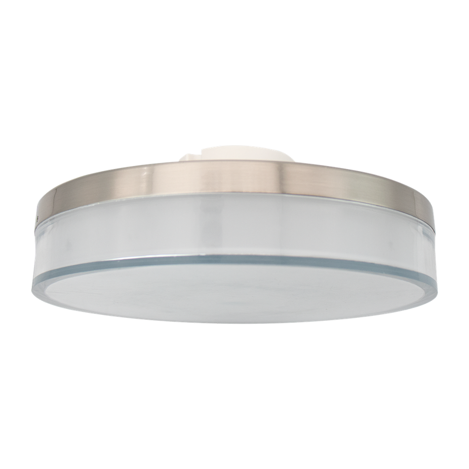 Reno Noir - 12" Flushmount Fixture - 22W - 1500 lm - Selectable CCT 27/30/35/40/50K - 120V | RENO-CDD-12"-22W-MCCT