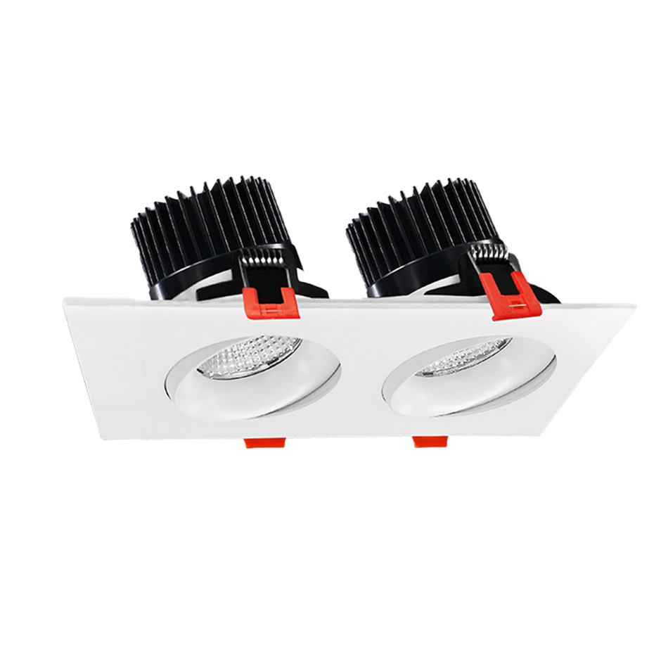 Reno 3.5" SQUARE GIMBAL  | RENO-LED-AURA-35-S24W-5CCT-XX-SQ | RENO-LED-AURA-35-SQ