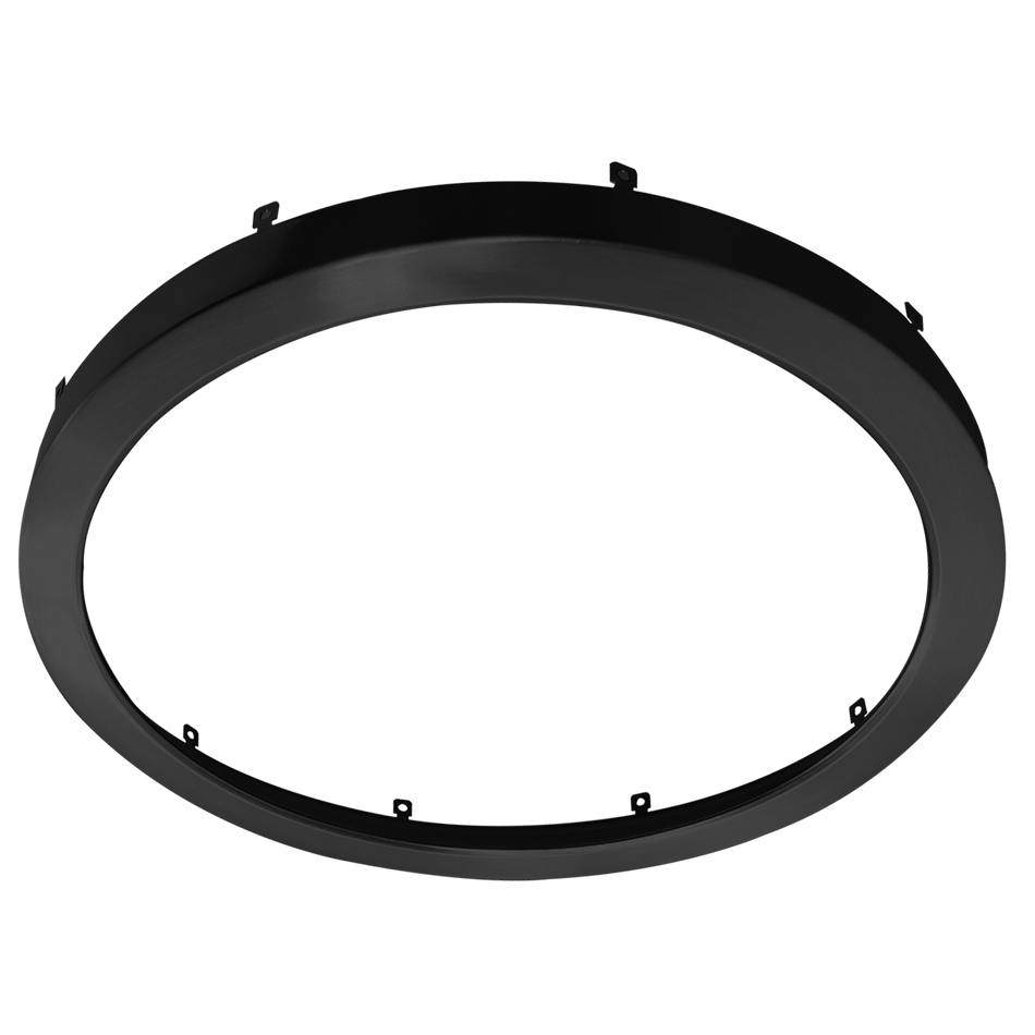 Product Display Visual of the SKU: RENO-S12RT-BK for Marketing of theReno 12" Round trim for Slim Surface | RENO-S12RT | RENO-S12RT