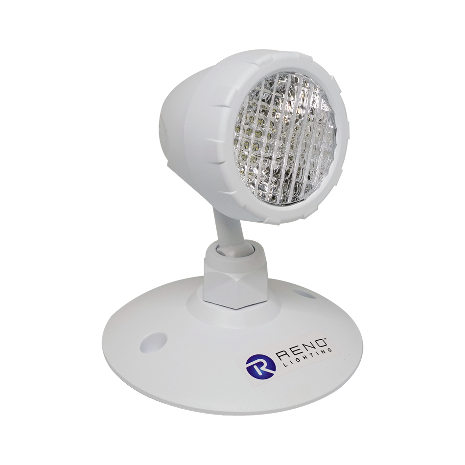 Reno Single Head Emergency Light | RENO-ERH2W-1