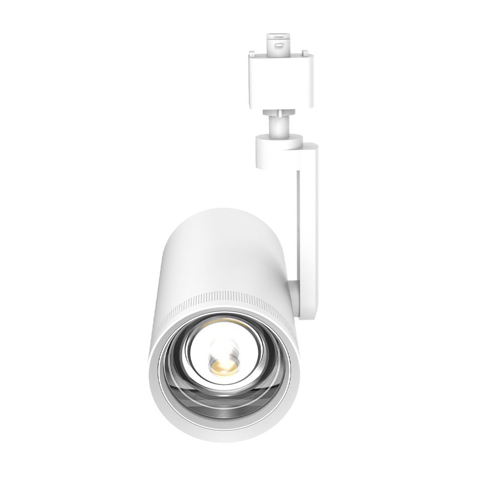 Story - 30W Track Head - Selectable CCT 2700/3000/3500/4000/5000K - H-Type - Angle Adjustable - 120V — Finish: White