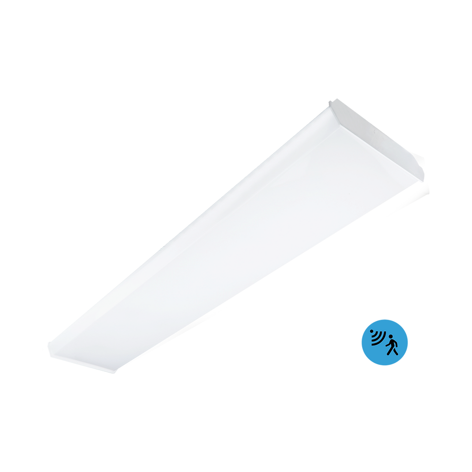 Helios - 4FT WIDE BODY WRAP AROUND FIXTURE with Integrated Microwave Sensor - Selectable Wattage 30/40/50/60W - Selectable CCT 3500/4000/5000K - 12... — Title: Default Title