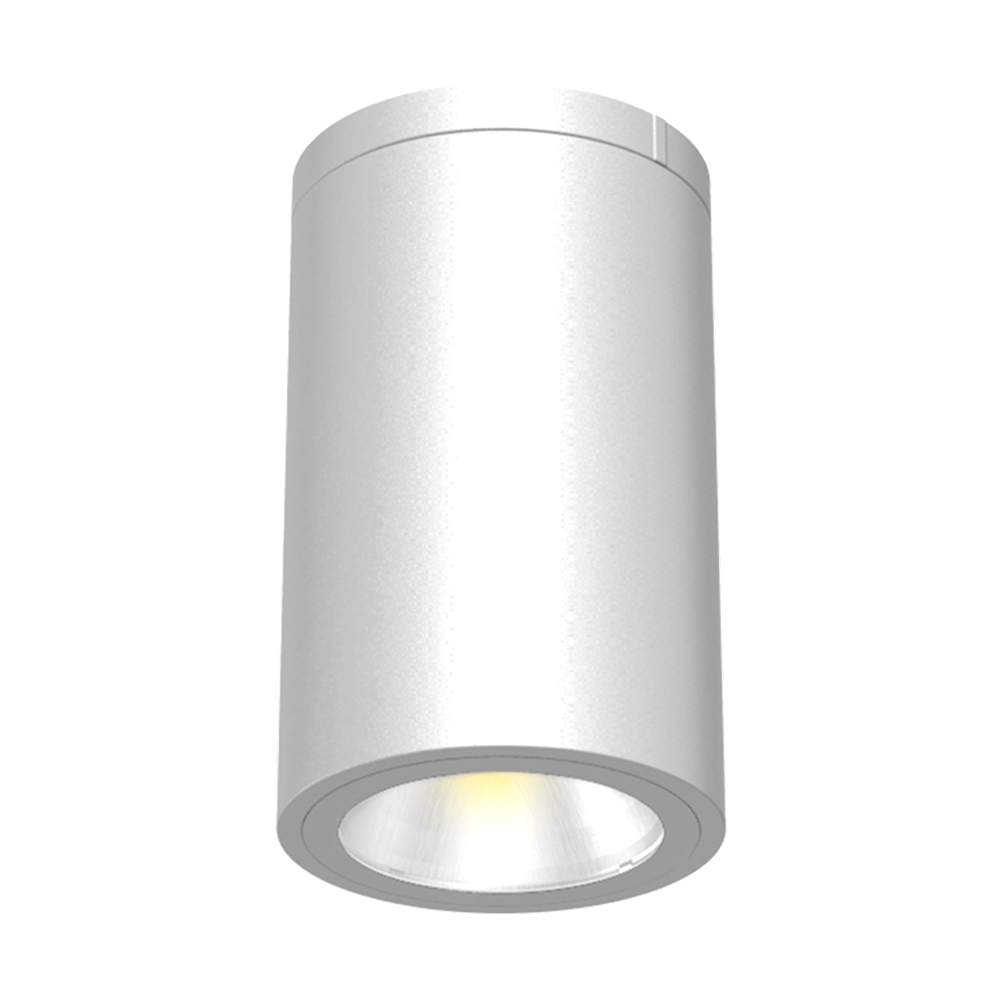Arte - 6" Ceiling Mount Cylinder Downlight - Selectable Wattage 18/24/30W - Selectable CCT 27/30/35/40/50K - 120-347V — Finish: White
