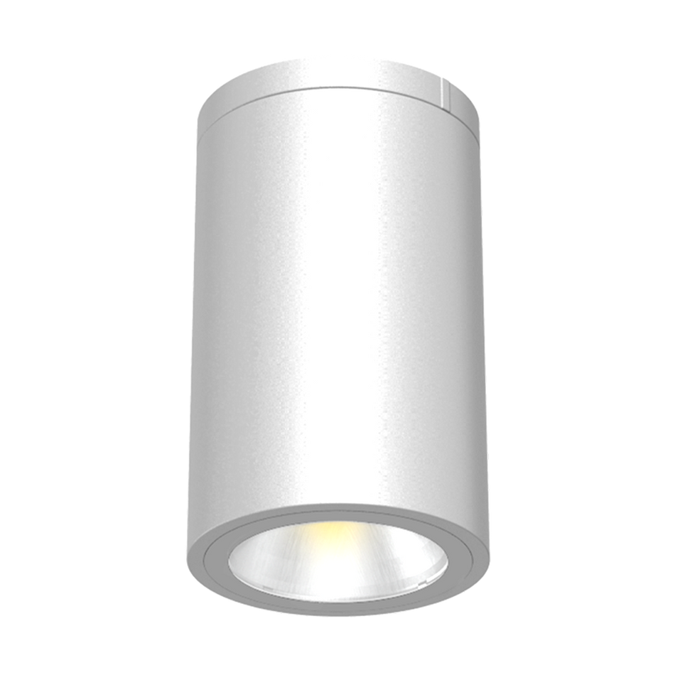 Arte - 6" Ceiling Mount Cylinder Downlight - Selectable Wattage 18/24/30W - Selectable CCT 27/30/35/40/50K - 120-347V — Finish: White