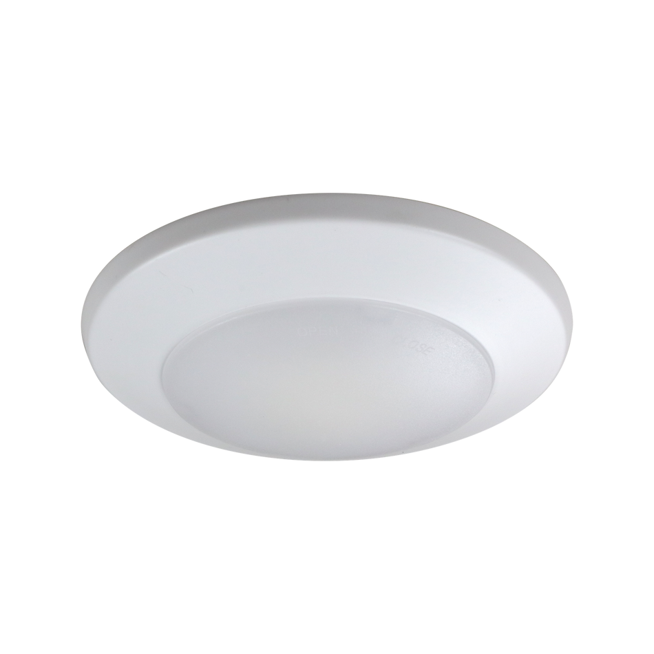 Ilumi - 4" Disk Light - 12W - Selectable CCT 27/30/35/40/5000K - 120V - White Finish — Size: 4"