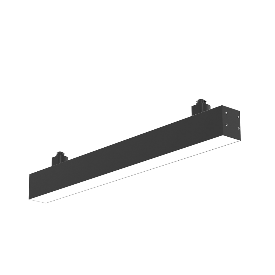 Story - 2FT Track Linear Light - 30W - Selectable CCT 3000/4000/5000K - 120V - H-type — Finish: Black