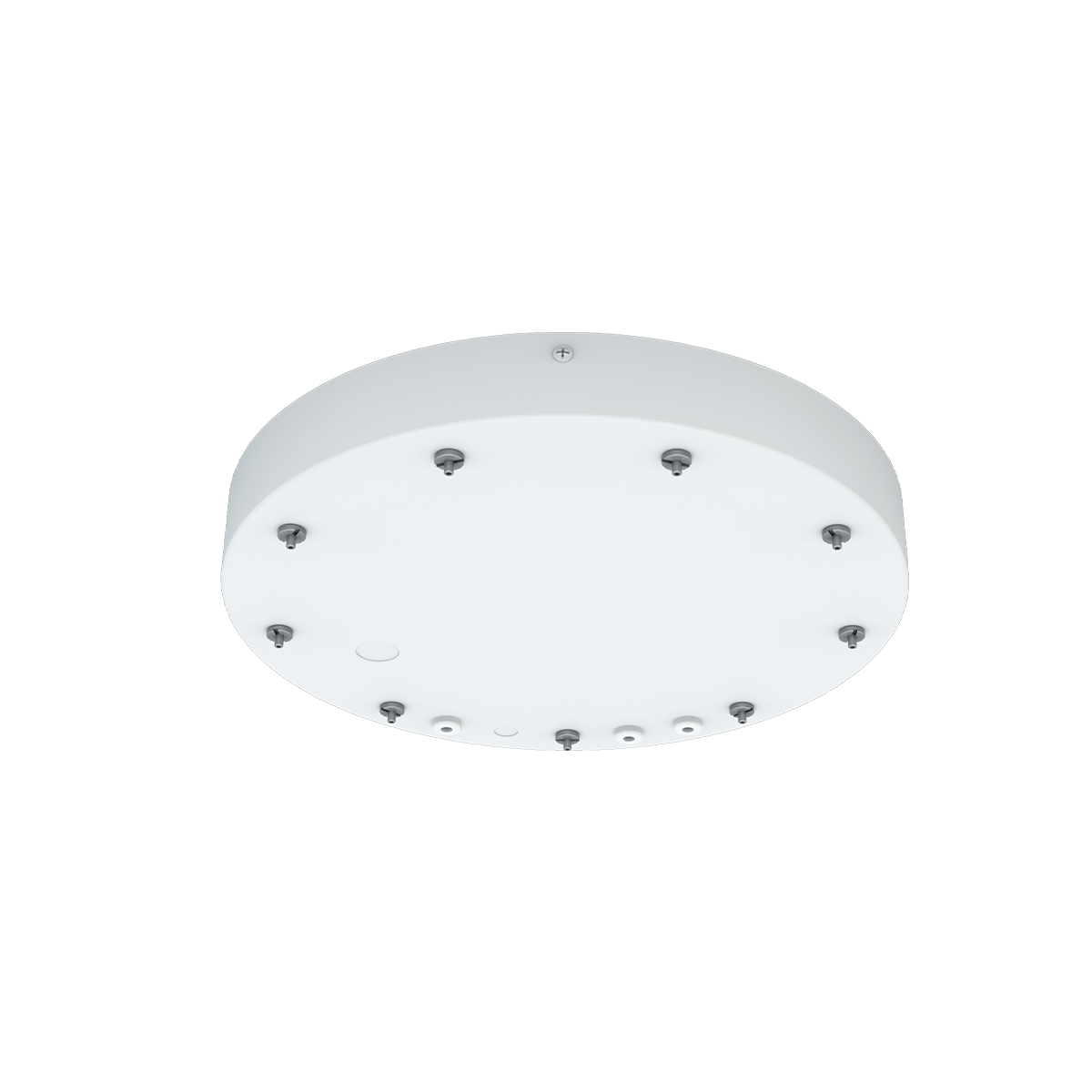 Reno Aurora - Canopy Kit for the Architectural Ring Fixture Suitable for mounting three fixtures - Includes the Cable Gripper, Ceiling Bracket, and Driver Bracket — Color: White