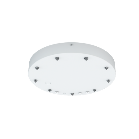 Reno Aurora - Canopy Kit for the Architectural Ring Fixture Suitable for mounting three fixtures - Includes the Cable Gripper, Ceiling Bracket, and Driver Bracket — Color: White