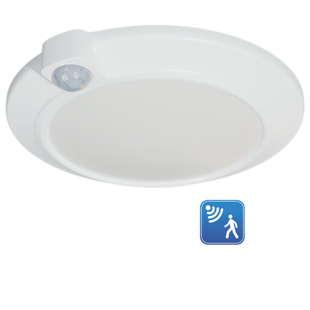 Luma - 7" CLOSET LIGHT with Integrated PIR Motion Sensor - 10W - 600LM - 4000K - 120V — Title: Default Title