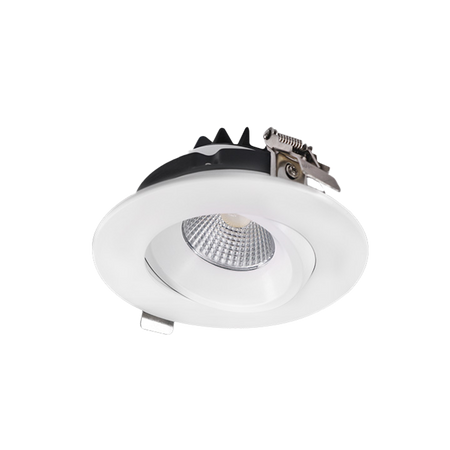 Product Display Visual of the SKU: RENO-LED-AURA-4-S12W-5CCT-WH for Marketing of theReno 4" REGRESS GIMBAL | RENO-LED-AURA-4-S12W-5CCT | RENO-LED-AURA-4