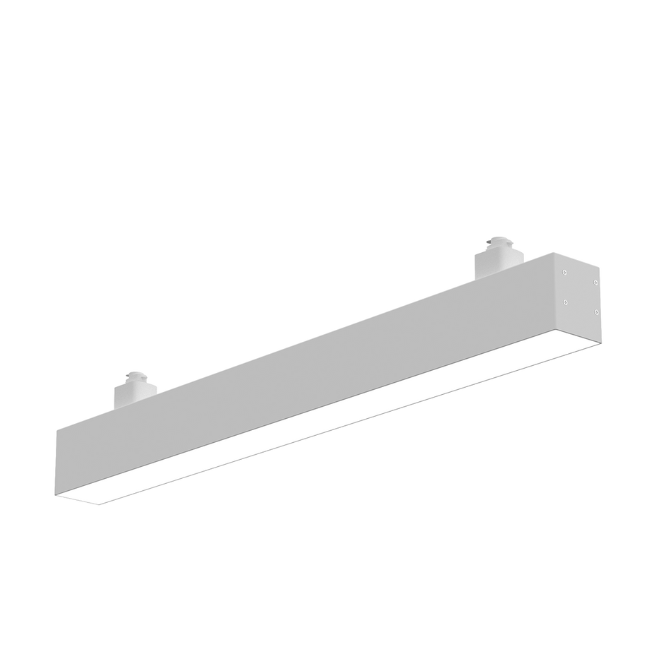 Story - 2FT Track Linear Light - 30W - Selectable CCT 3000/4000/5000K - 120V - H-type — Finish: White