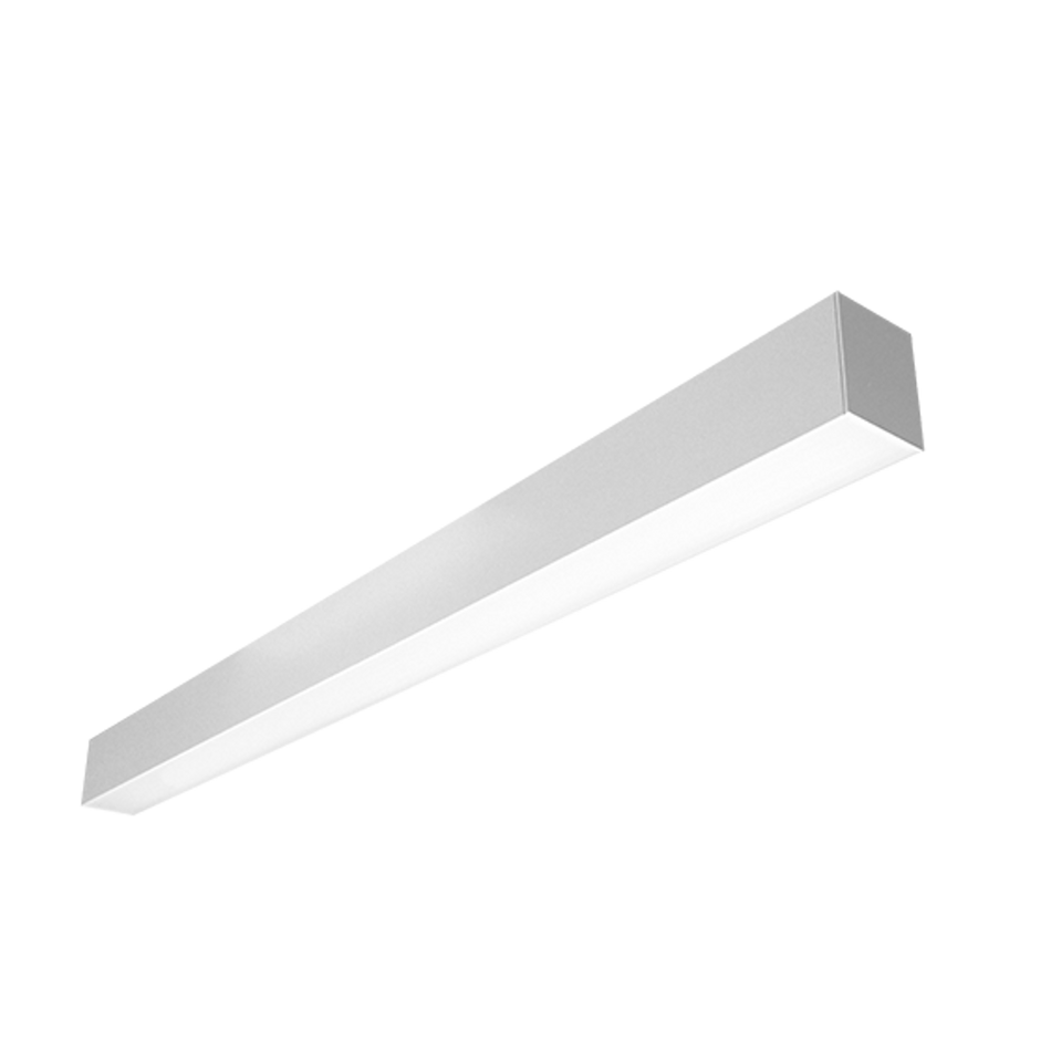 Reno Array - 4FT Architectural Strip Fixture - Selectable Wattage 30/40/50W - Selectable CCT 3000/3500/4000/5000K - 130lm/W - 120-347V | RENO-TLSN4-DV-MCCT-MW
