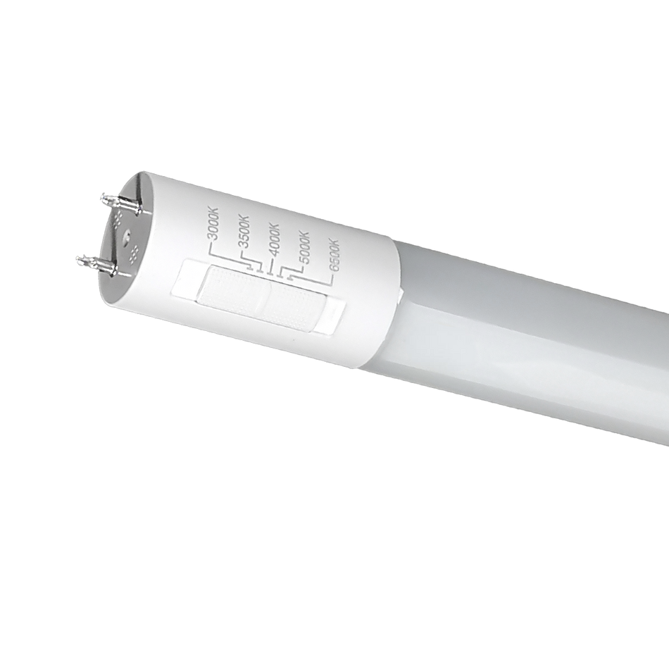 Reno 4FT T8 Tube - Type B Ballast Bypass - 10.5W - Selectable CCT 30/35/40/50/65K - 1800 lm | RENO-LEDT8BP-10.5W-5CCT-48G (4FT)