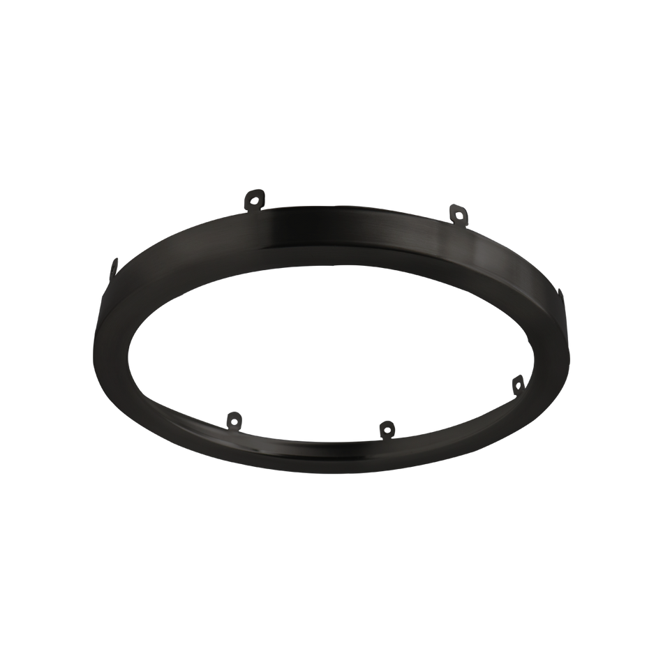 Product Display Visual of the SKU: RENO-S9RT-BK for Marketing of theReno 9" Round trim for Slim Surface | RENO-S9RT | RENO-S9RT