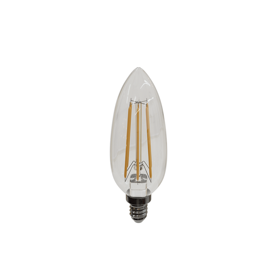 E12 Candle Filament - 5W - 500LM - 2700K - 120V — Title: Default Title