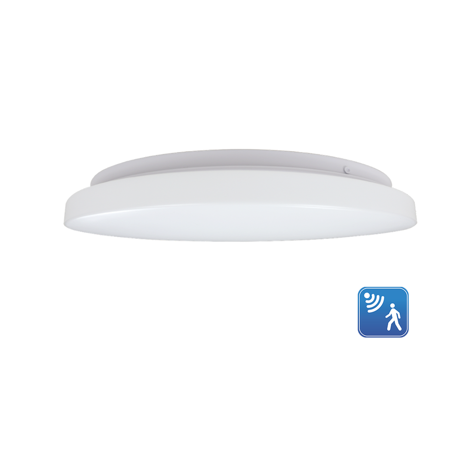Luma - 10" Flushmount Fixture with Integrated Microwave Sensor - Selectable Wattage 10/12/16W - 680/1020/1360 lm - Selectable CCT 27/30/35/40/50K -... — Size: 10"