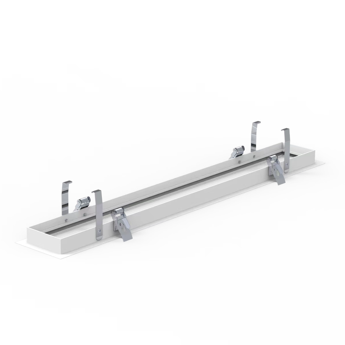 Product Display Visual of the SKU: RENO-RMF2-WH for Marketing of theReno Recessed Mount Frame for Architectural Strip G2 | RENO-RMFX-WH | RENO-RMF