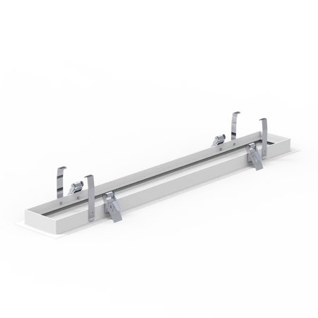 Product Display Visual of the SKU: RENO-RMF2-WH for Marketing of theReno Recessed Mount Frame for Architectural Strip G2 | RENO-RMFX-WH | RENO-RMF