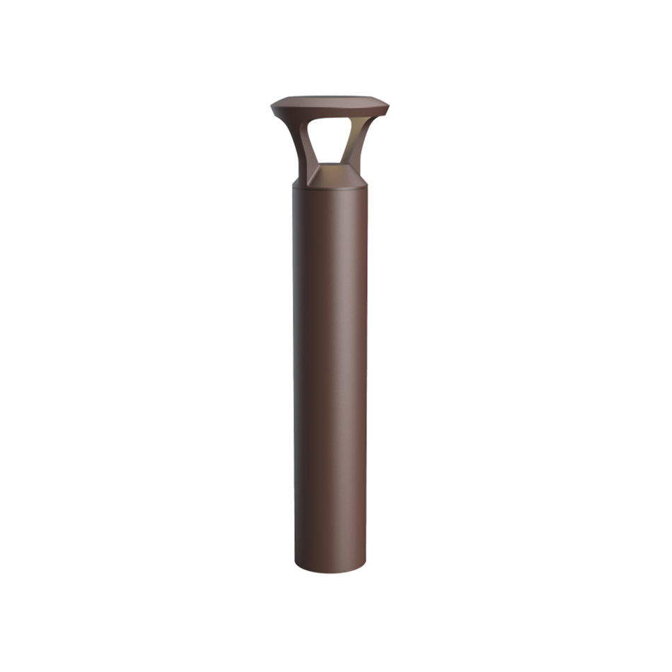 Reno Sylo - Architectural Bollard Fixture - Selectable Wattage 14/19/24W - Selectable CCT 30/40/50K - 120-347V - Built-in Photocell | RENO-BL3-MW-DV-MCCT