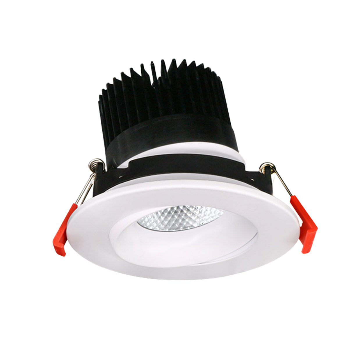 Product Display Visual of the SKU: RENO-LED-AURA-35-S12W-5CCT-WH for Marketing of theReno 3.5" REGRESS GIMBAL | RENO-LED-AURA-35-S12W-5CCT | RENO-LED-AURA-35