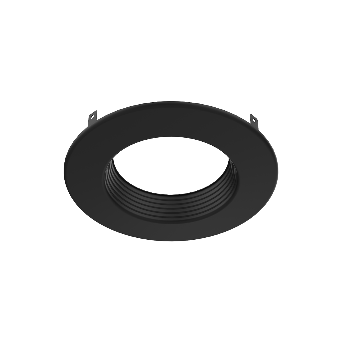 Zeta - 4" Trim for Prime Commercial Downlight — Finish: Black