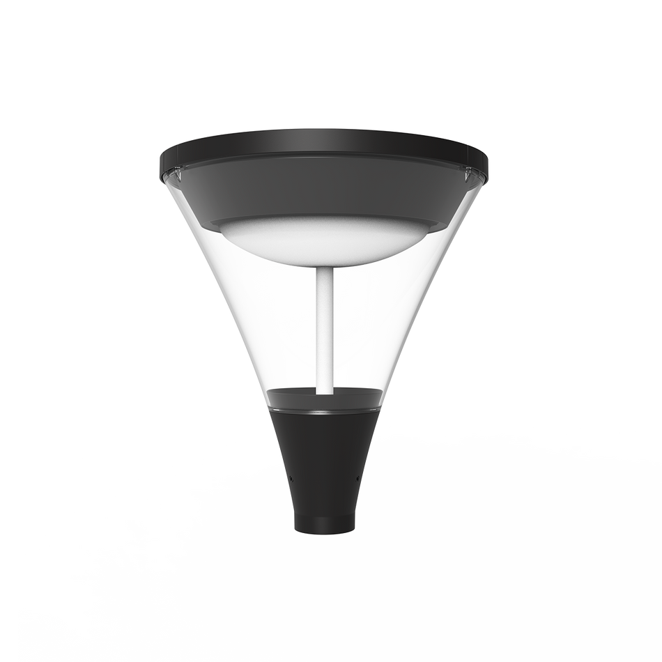Reno Halo - Urban Post TOP Fixture - Selectable Wattage 18/30/45/60W - Selectable CCT 3000/4000/5000K - 120-347V | RENO-PTU-DV-MW-MCCT