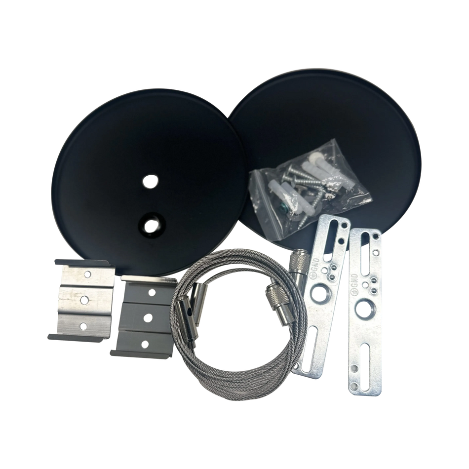 Array - 6ft Canopy Kit for Ceiling Mount Architectural Strips — Finish: Black