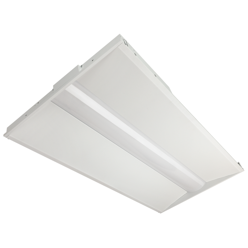 Reno Prism - 2x4 CENTER BASKET TROFFER - Selectable Wattage 29/34/39/49W - Up to 130 lm/W - Selectable CCT 3500/4000/5000K - 120-347V | RENO-24CTF-UNV/347-MWMCCT