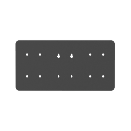 Product Display Visual of the SKU: RENO-EVC2-BSYS(B) Standard Board for Marketing of theReno EVC Dual Charger Mounting Bracket (Standard Board) | RENO-EVC2-BSYS(B) Standard Board