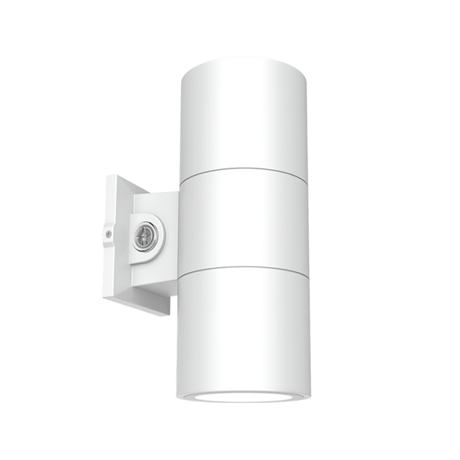 Reno Fusion - 4" Up / Down / Up & Down Wall Sconce Selectable Wattage 12W/16W/20W - Selectable CCT 30/40/50K - 120-347V — Color: White