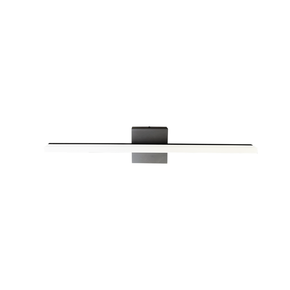 Reno Stiletto - 24" Vanity Bar Light - 15W - Selectable CCT 30/35/40 - 120V - Black Finish | RENO-VL-15W-MCCT-2FT
