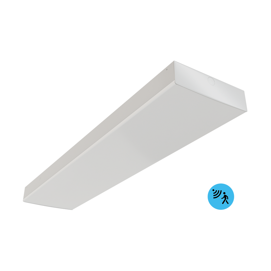 Reno Helios - 4FT WRAP AROUND FIXTURE with Integrated Microwave Sensor - Selectable Wattage 22/28/36/44W - Selectable CCT 3500/4000/5000K - 120-347V - W... | RENO-HWR4-DV-MW-MCCT-MS