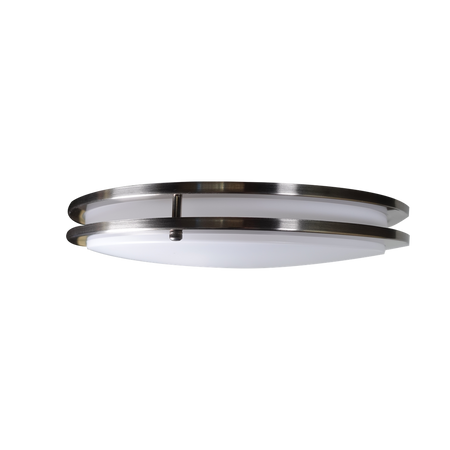 Deco - 12" Slim Double Ring Ceiling Fixture with Integrated Microwave Sensor - Selectable Wattage 8/12/16W - Selectable CCT 27/30/35/40/50K - 120V ... — Size: 16"