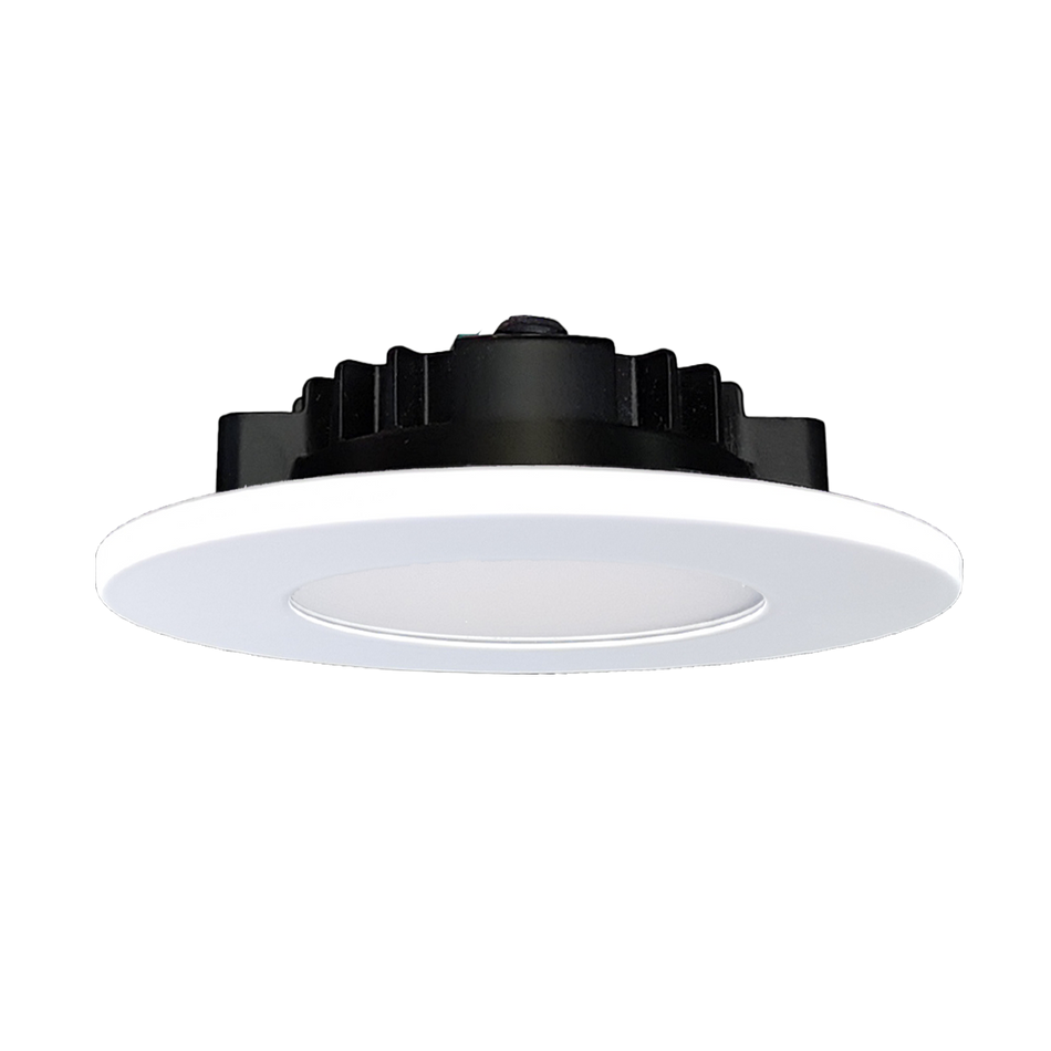 Product Display Visual of the SKU: RENO-4-S8W-MCCT-MRL-WH for Marketing of theReno 4" Interchangeable Magnetic Trim Slim Recessed Downlight 

8W | Selectable CCT 27/30/35/40/5000K | 120V | White Finish | RENO-4-S8W-MCCT-MRL-WH