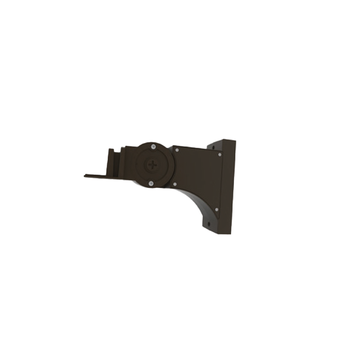 Reno Aries - Straight Arm for Shoebox Fixture — Color: Black
