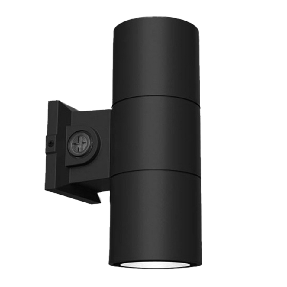 Reno Fusion - 6" Up / Down / Up & Down Wall Sconce Selectable Wattage 22/29/35W - Selectable CCT 30/40/50K - 120-347V — Color: Black