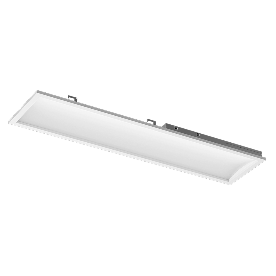 Reno Aim - 1x4 Indirect Curved Panel - Selectable Wattage 25/30/40W - Selectable CCT 35/40/5000K - 120-347V - White Finish | RENO-14BPID-DV-MCCT-MW