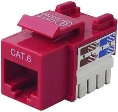 Grid POE-Jack® Port-Trace LED Keystone - 25-Pack | Cat6/Cat6e/Cat6 RJ45 Jack with Locator LED | POEJK-VI
