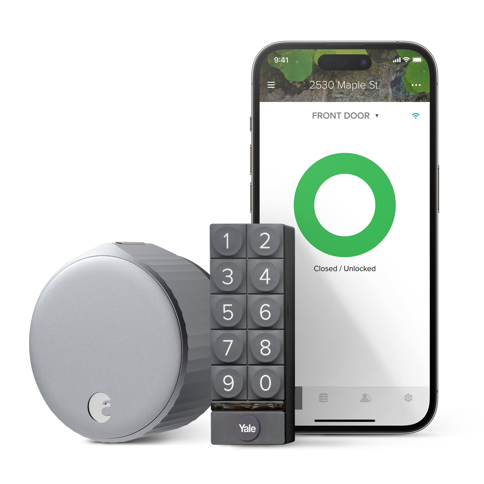 Marketing image of the August Wi-Fi Smart Lock + Keypad (Retrofit) | AUG-SL05-KY1