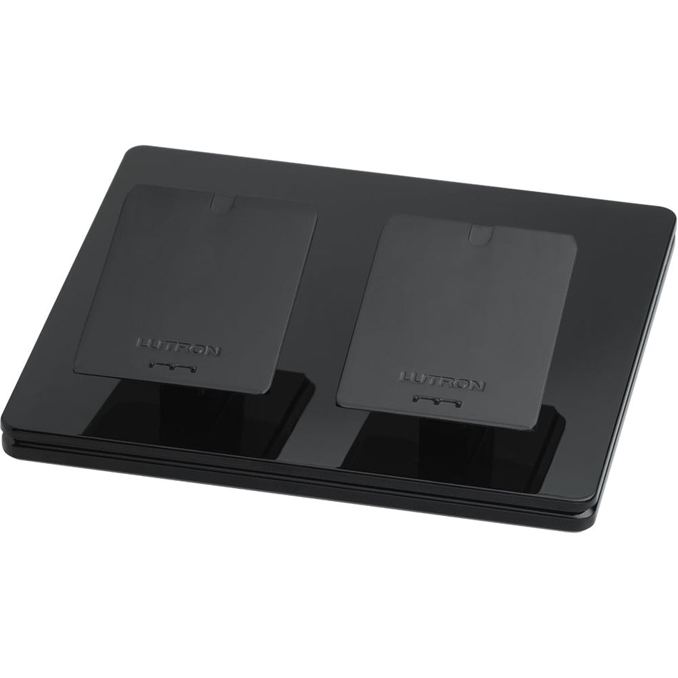 Lutron Pico Tabletop Pedestal - Double Remote Holder (Black) | L-PED2