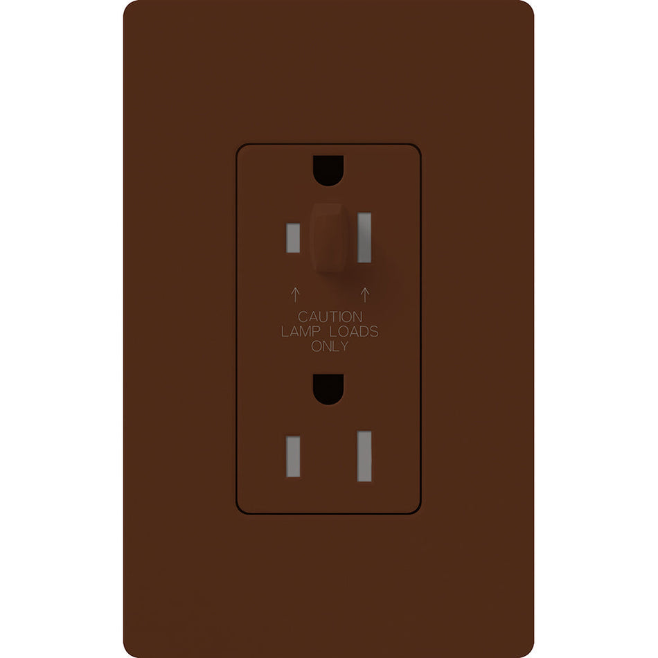 Lutron Nova T Architectural 15A Half-Dimming Tamper-Resistant Receptacle | NTR-15-HDTR