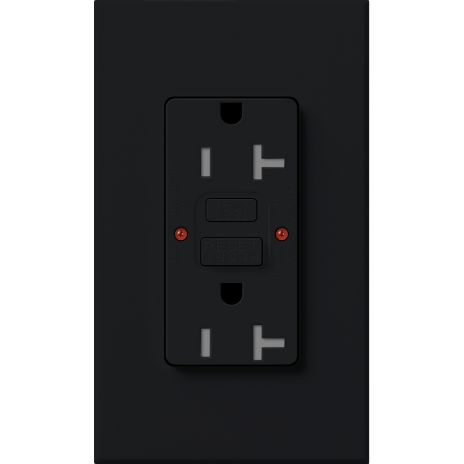 Lutron Nova T 20A Self-Testing GFCI Receptacle - Tamper-Resistant | NTR-20-GFST