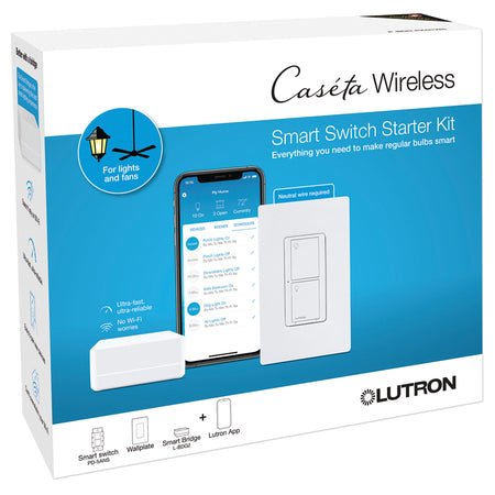 Product Marketing Image of Lutron Product P-BDG-PKG1WS-C offered by Simply Secured for customer visibility