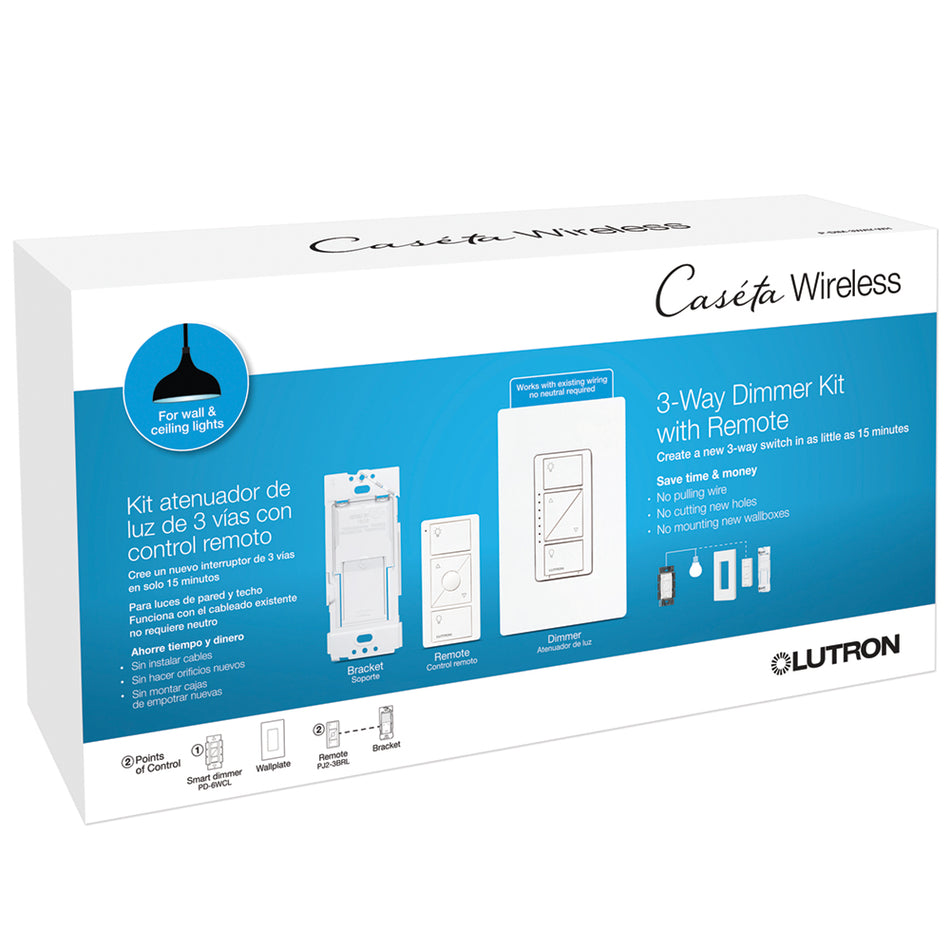 Product Marketing Image of Lutron Product P-DIM-3WAY-WH-C offered by Simply Secured for customer visibility