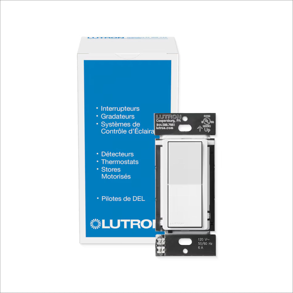 Lutron Claro Smart Accessory Switch - Wired Companion (Black) | DVRF-AS-XX