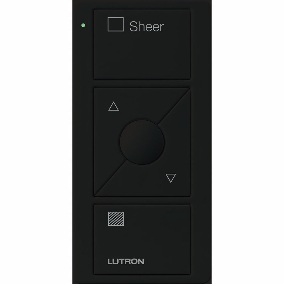 Lutron Pico 3-Button Wireless Remote for Sheer Shades - Raise/Lower with Text | PJ2-3BRL-S04