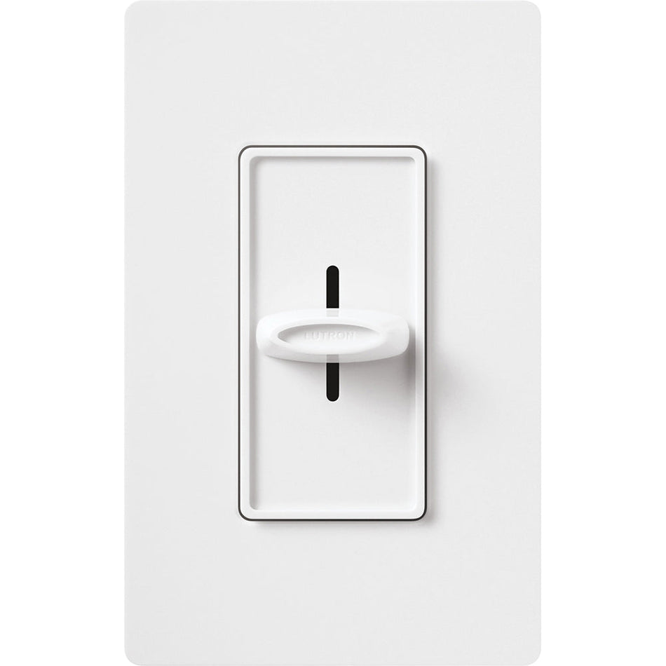 Product Marketing Image of Simply Secured SKU: S-1000-WH-CSA by Vendor Lutron Product Lutron Skylark Slide-to-Off Dimmer | 1000W Incandescent/Halogen | Single-Pole | S-1000
